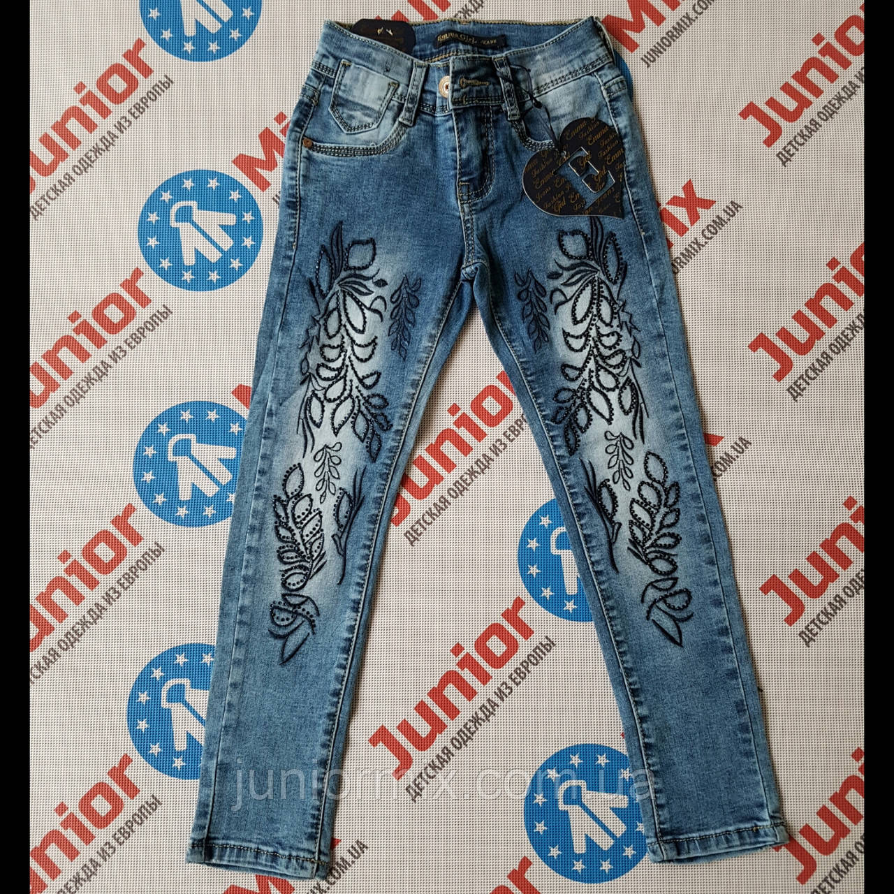 Купить Джинсы подростковые свышивкой на девочку Emma GirL в Хмельницком ...