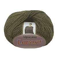 Lanoso ALPACANA (Ланосо Альпакана) № 3006 коричневий (Пряжа вовна, альпака з акрилом, нитки для в'язання)