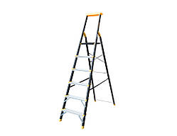 Стрем'янка MASTERTOOL сталь+алюміній 6 сходинок h=1282 мм max 150 кг 79-1206