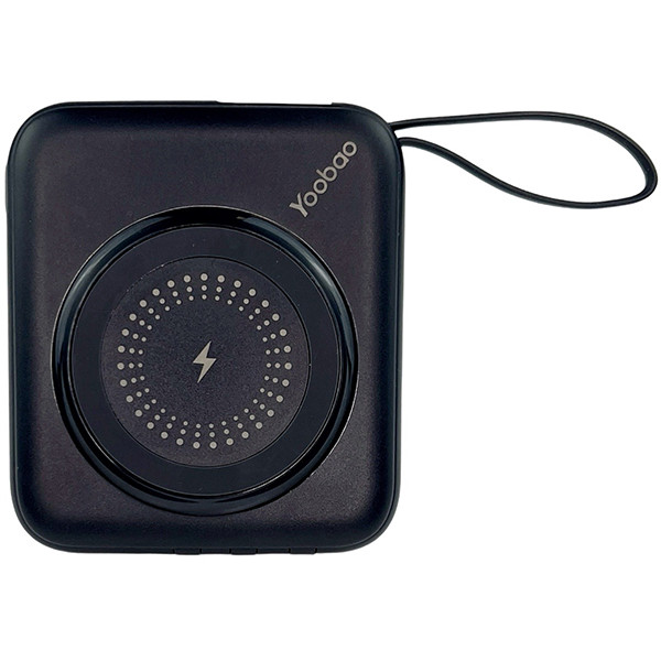 Міні-повербанк з кабелем та швидкою зарядкою 10000 мАг 20w Yoobao W1 PD+QC Magsafe Темно-синій, фото 1