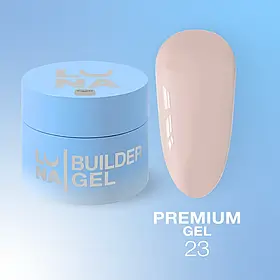 Гель для нарощування нігтів LunaMoon Gel Premium №23 тілесний рожевий, 30 мл