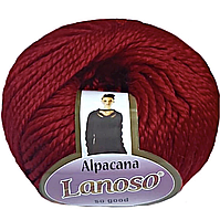 Lanoso ALPACANA (Ланосо Альпакана) №3012 червоний (Пряжа вовна, альпака з акрилом, нитки для в'язання)