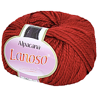 Lanoso ALPACANA (Ланосо Альпакана) №3013 червоний (Пряжа вовна, альпака з акрилом, нитки для в'язання)