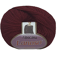 Lanoso ALPACANA (Ланосо Альпакана) №3014 бордо (Пряжа вовна, альпака з акрилом, нитки для в'язання)