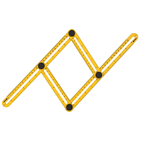 Лінійка-шаблон для розмітки 310*175*25 мм для копіювання контурів плитки, шаблон лінійка