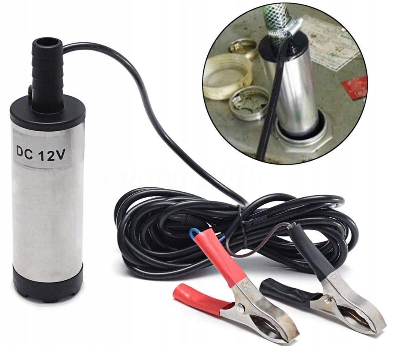 Насос занурювальний для перекачування палива Silver 38 мм 12V, фото 1