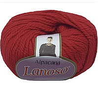 Lanoso ALPACANA (Ланосо Альпакана) №3024 червоний (Пряжа вовна, альпака з акрилом, нитки для в'язання)