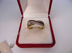 Золоте жіноче кільце. Розмір 19,5