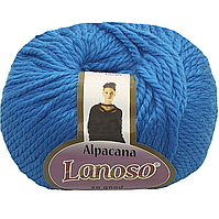 Lanoso ALPACANA (Ланосо Альпакана) №3027 синій (Пряжа вовна, альпака з акрилом, нитки для в'язання)