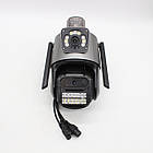 Вулична Wifi камера відеоспостереження (6MP, Full HD) Dual Lens / Охоронна вай фай камера з сиреною / Відеокамери, фото 9