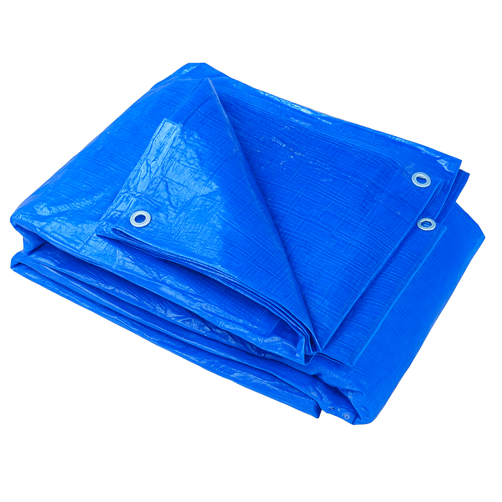 Тент 6х12 від дощу, і для створення тіні "Blue". Ламінований із кільцями. Полог.