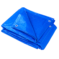 Тент 3х4 від дощу, і для створення тіні "Blue"  Ламінований із кільцями. Полог.