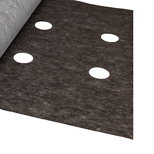 Агроволокно чорно-біле 50 г/м2 1.07*5м з перфорацією (2 отвори) пакетоване, фото 1