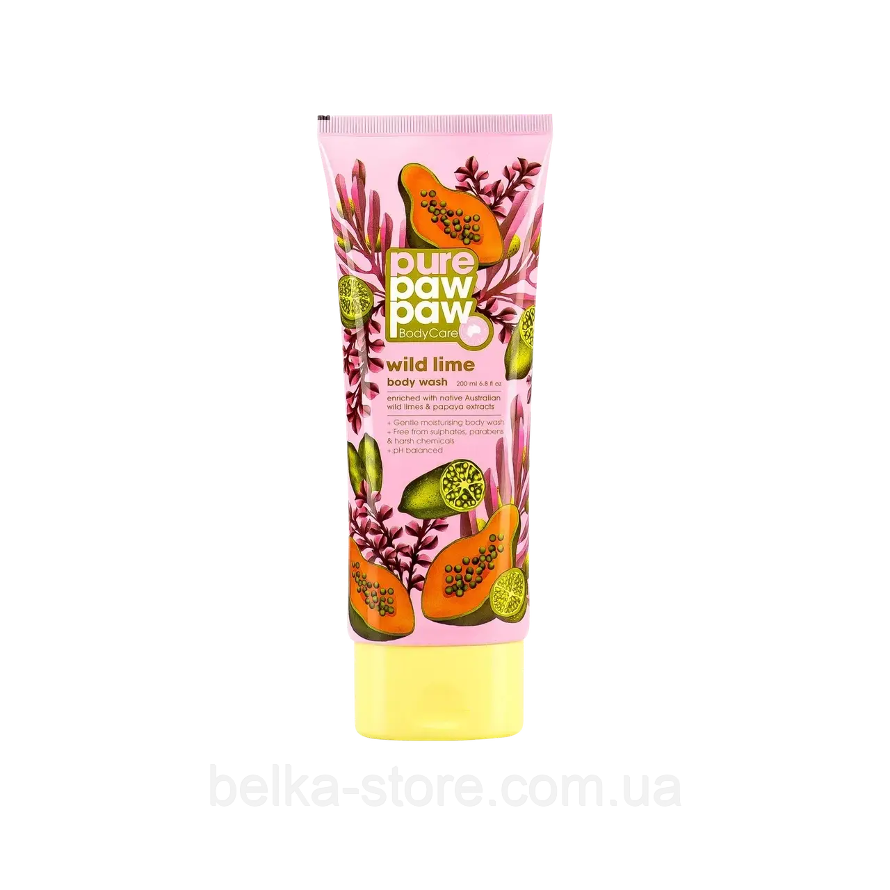 Гель для душу Pure Paw Paw Body Care Wild Lime Wash 200 ml, фото 1