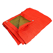 Тенти двосторонні 80г/м2 (Зелено/оранжевий колір)