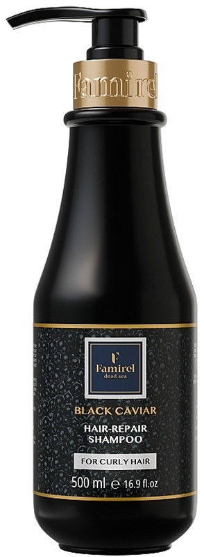 Шампунь для кучерявого волосся з екстрактом чорної ікри Famirel, 500 мл, фото 1