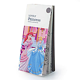Альбом для розфарбовування акварельними фарбами розмальовка з пензликом для творчості та живопису "Princess", фото 2