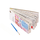 Альбом для розфарбовування акварельними фарбами розмальовка з пензликом для творчості та живопису "Princess", фото 4