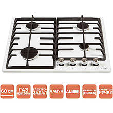 Газова поверхня біла Ventolux HG640-DA3 CS (WH)