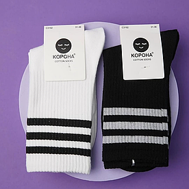 Жіночі високі підліткові шкарпетки "Корона" (упак. 10 пар, 31-36 р. арт. 3192)
