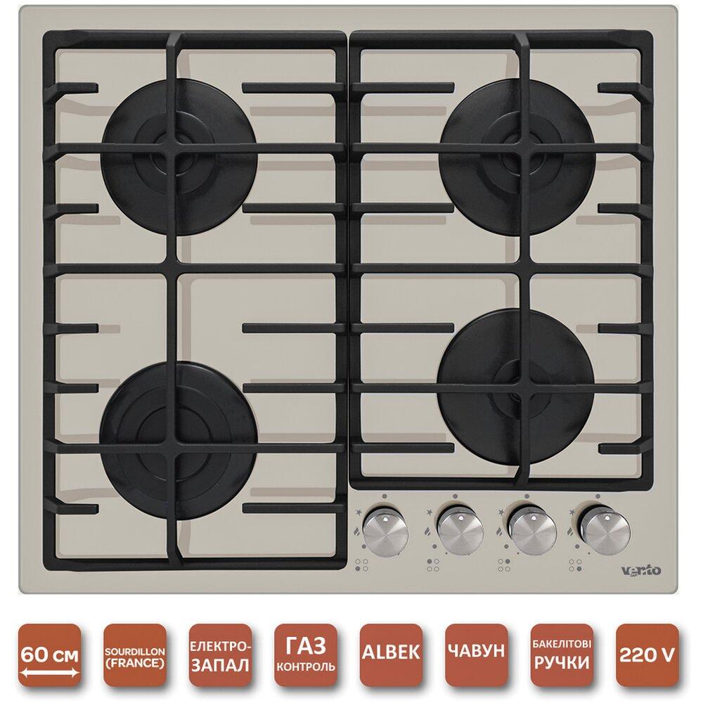 Газова поверхня неіржавка Ventolux HG640-DA3 CS (X)