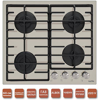 Газова поверхня неіржавка Ventolux HG640-DA3 CS (X), фото 1