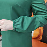 Сукня J.LONDON святкова віскоза довгий рукав стрази 44 смарагд, фото 8