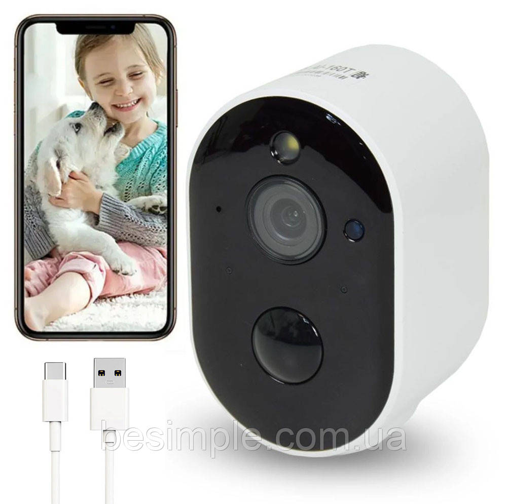 WiFi відеокамера спостереження з нічним баченням 3MP/ Вайфай камера спостереження /  WiFi відеоняня / IP камера, фото 1