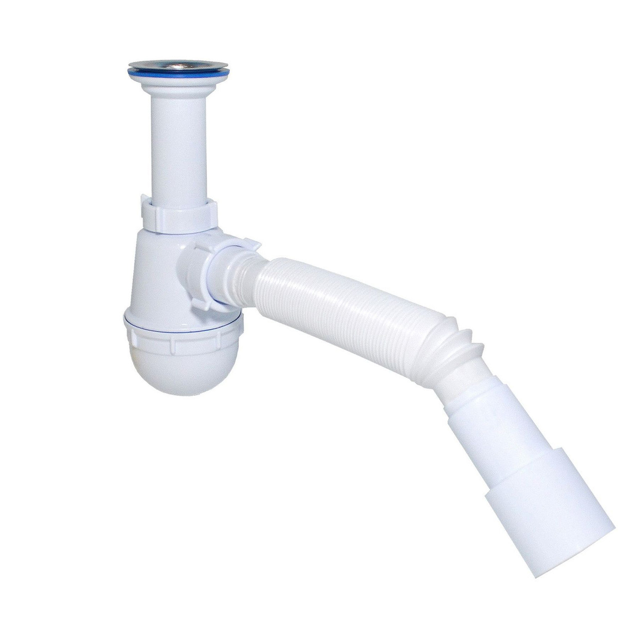 Сифон для мийки з гофрою 1 1/2" 40/50 Waterstal А-40029, фото 1