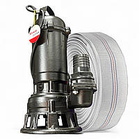 Фекальний насос з фрезою Akwa Pumps 2.5 кВ + 20 м шланга Poland