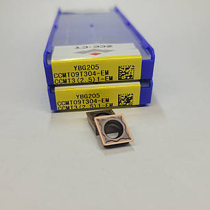 CCMT09T304-EM YBG205 ZCC.CT (Нержавіюча сталь) Твердосплавна пластина, фото 1