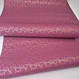 Шпалери вінілові 10.05 × 0.53 м Marburg Messina 55420, рожеві однотонні для спальні, вітальні, кабінету, фото 6