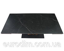 Стіл FERNANDO CERAMIC 180(240)*90 чорний мат/темний горіх, фото 5