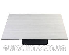 Стіл OVIDIO CERAMIC 160(240)*90 білий дуб/чорний каркас, фото 4