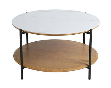 Журнальний столик IDAHO білий/дуб