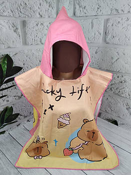 Дитяче пляжне пончо Капібара