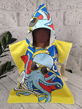 Дитяче пляжне пончо Восьминіг