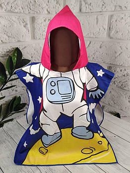 Дитяче пляжне пончо Космонавт