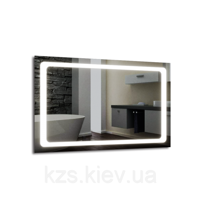 Дзеркало з LED підсвічуванням 500 х 800 мм, фото 1