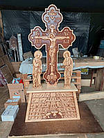 Церковна Голгофа-хрест з вільхи з предстоящими 1,8 м