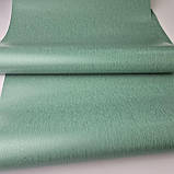 Шпалери вінілові 10 × 0.53 м Marburg Astoria 53731, зелені однотонні для кухні, спальні, вітальні, кабінету, фото 5