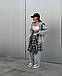 Стильний жіночий осінній базовий прогулянковий костюм широкі штани спортивна кофта худи на блискавці, фото 3