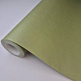 Шпалери вінілові 10.05 × 0.53 м Marburg Astoria 53737, салатові однотонні для спальні, вітальні, кухні, фото 6