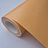 Шпалери вінілові 10 × 0.53 м Marburg Astoria 53750, помаранчеві однотонні для кухні, вітальні, коридору, фото 4