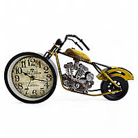 Годинник настільний "Мотоцикл" жовтий (28х15х7,5 см)