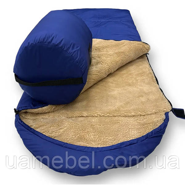 Дитячий спальний мішок синнього кольору