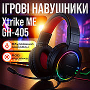 Ігрові навушники Xtrike ME Gaming RGB Backlight GH-405 з мікрофоном і підсвічуванням геймерські навушники