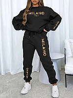 Эффектный и стильный женский костюм с надписью Milano