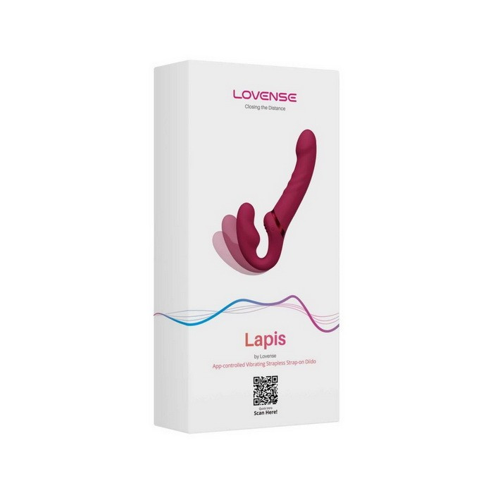 Безремневий страпон Lovense Lapis vibrating strapless strap-on, 23 см
