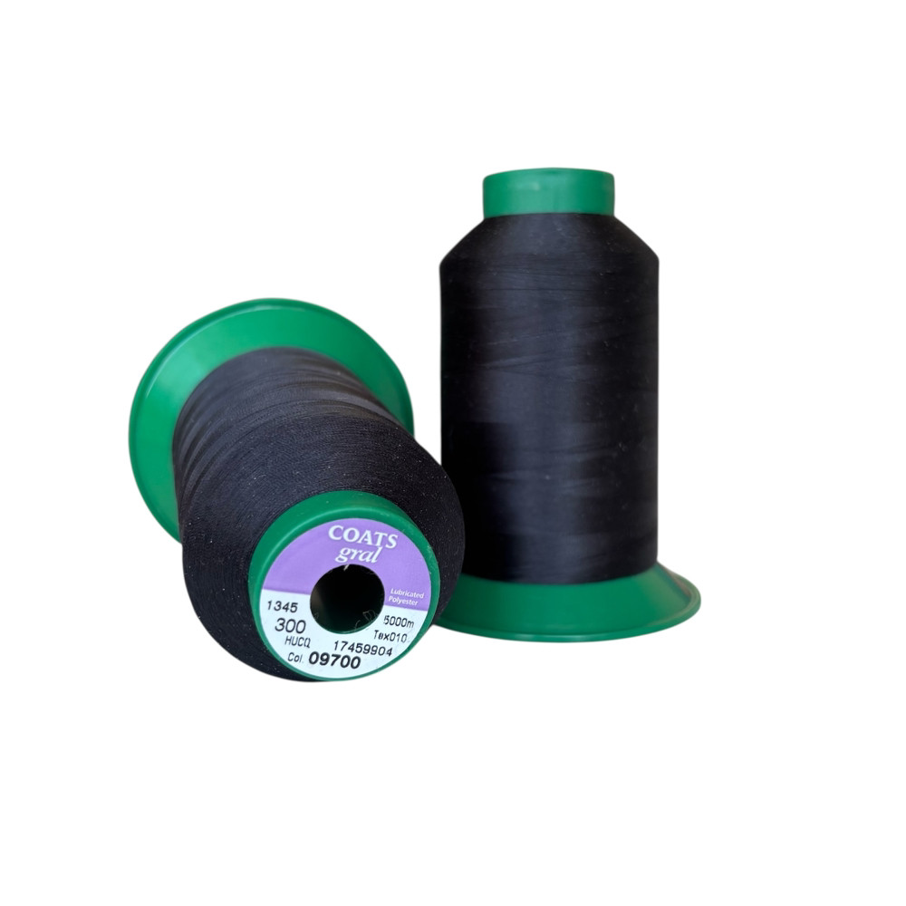 Нитки Coats gral 300/09700/ 5000м чорний, фото 1